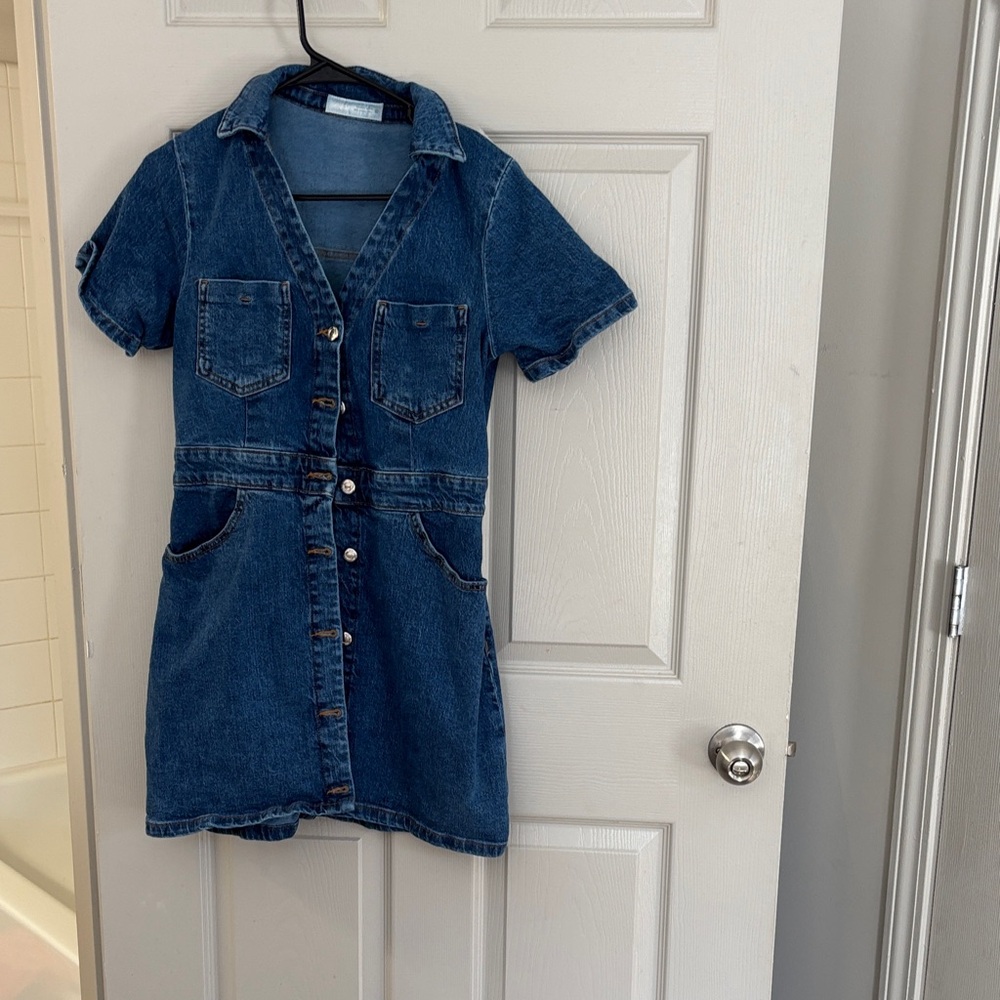 Zara Women's Blue Denim Overalls